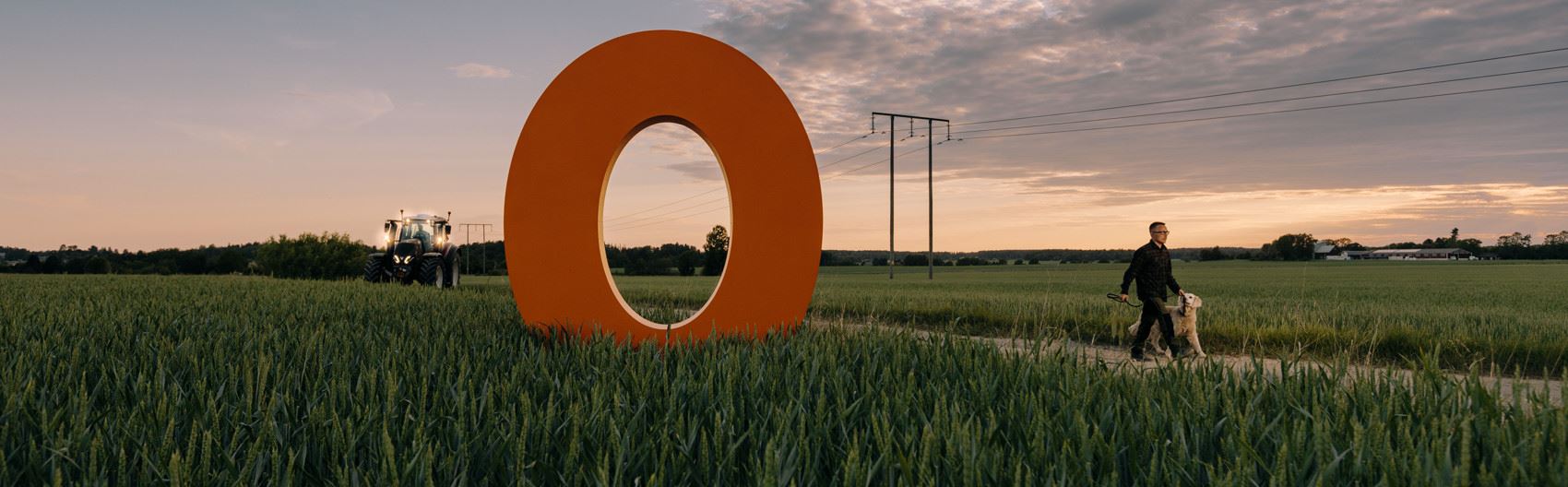 En stor nolla visar Mälarenergis arbete för nettonoll klimatpåverkan.